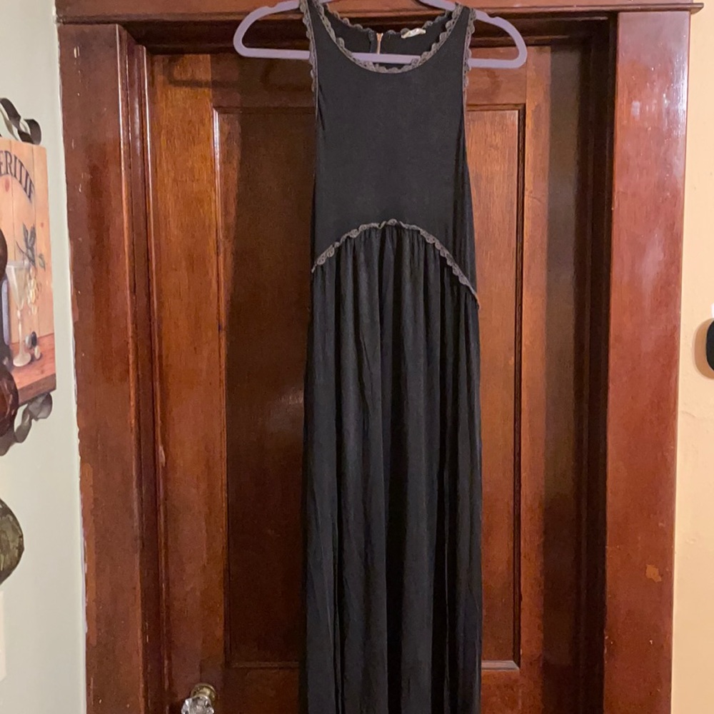 Brand new black and crochet dress